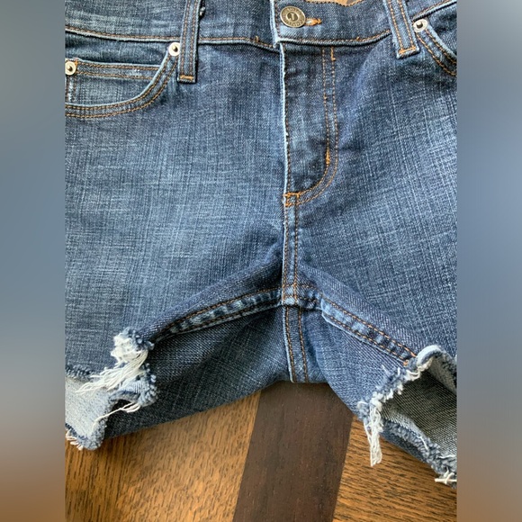 Vintage Y2K Early 2000’S JUICY COUTURE Distressed Denim Shorts Women’s Size 29 - Picture 3 of 16